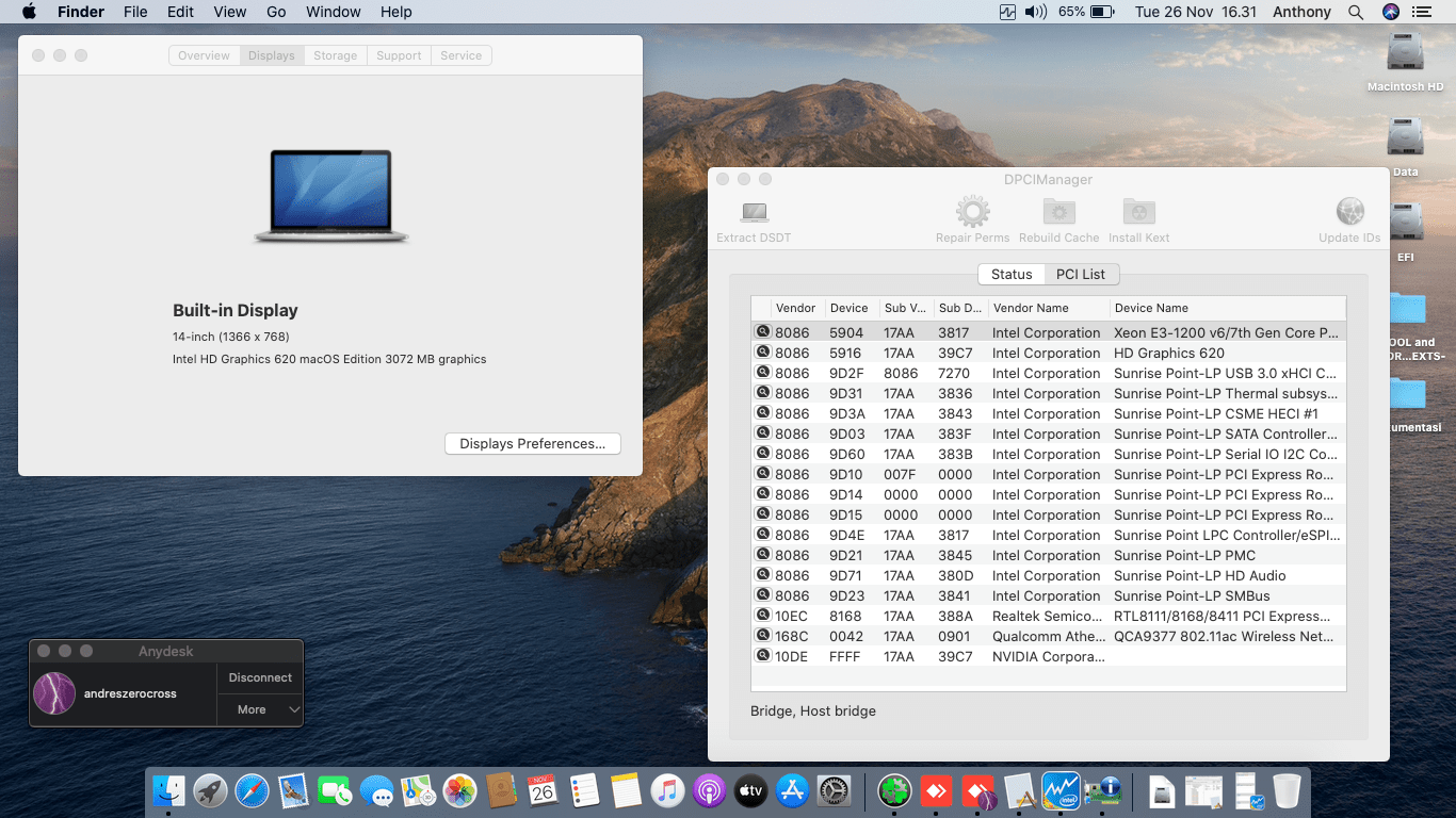 Lenovo Ideapad 320 14IKB [KabyLake   Intel HD 620 + I2C] 2